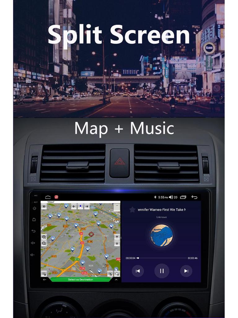 Android Large Screen Navigator for SsangYong Kyron 2005-2005
