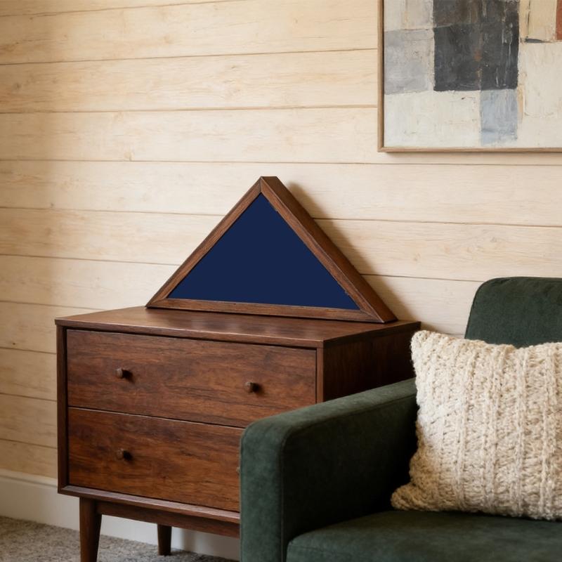 Premium Solid Wood Flag Display Box For Veterans Burial Flags And Residential Presentation