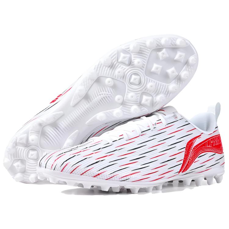 Li Ning Удобный Простой Mg (Резиновый короткий стержень) Искусственный газон ПУ износостойкие дышащие футбольные бутсы унисекс футбольные бутсы ASFU043-4