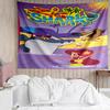 Zig & Sharko Print Tapestry, Backdrop, Easy Setup, Ideal for Bedroom, Office & Living Room, with Aesthetic Wall Hanging Decor.