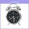 Modern Quartz Alarm Clock For Adults With Loud Night Light Design Dual Bell Design