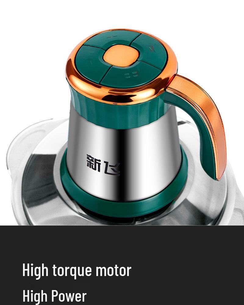 Многофункциональная электрическая мясорубка и измельчитель овощей с функцией замешивания теста, большая емкость