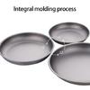 Multifuntional Use Camping Plate Heatproof Portable Cookware Metal Texture Suitable for Campers Trail Explorers Use
