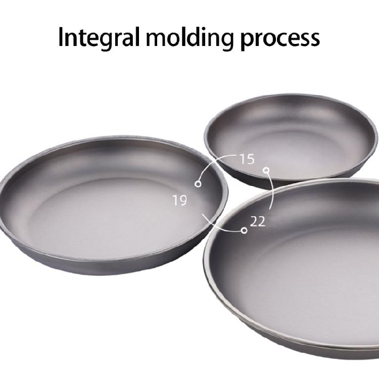 Multifuntional Use Camping Plate Heatproof Portable Cookware Metal Texture Suitable for Campers Trail Explorers Use