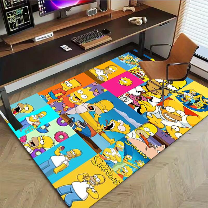 Simpsons Family Carpet For Playroom Bedroom Living Room Sofa Home Decorkids Game Area Rug Nonslip Floor Mat