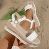 Fashion Women's Sandals Fashion Rivets Platform Sandals Women Plus Size 36-42 Thick Bottom Summer Sandles Woman Ankle Buckle Sandalias