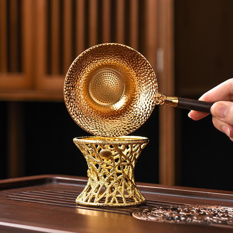 Ситечко для чая, фильтр для чая, чайный набор из сплава, аксессуары для домашнего приготовления чая, воронка для приготовления чая, ложка, сепаратор остатков чая