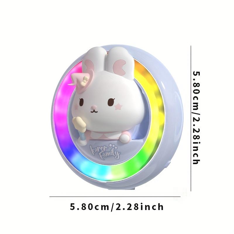 RGB LED Car Air Freshener with Music Sync - 3 Premium Scents (Ocean, Cologne, Lemon) + Type-C Cable