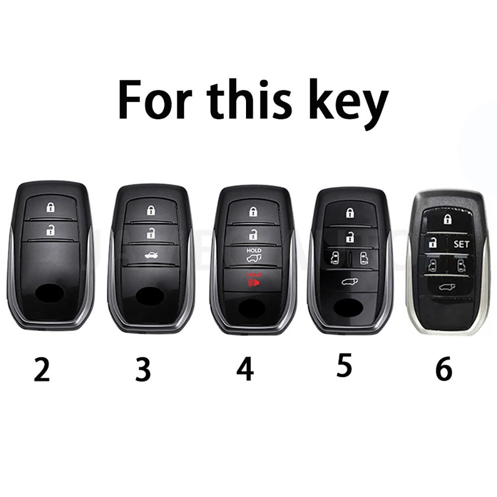 Чехол из ТПУ для брелока автомобиля Toyota RAV4 Crown Hilux Fortuner Camry Land Cruiser Prado Защитный чехол для ключа Аксессуары