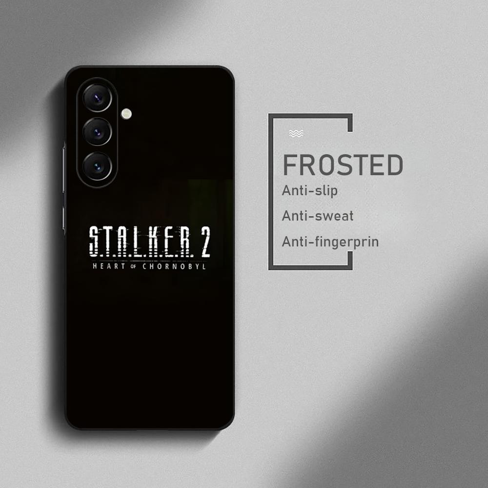Крутой чехол для телефона S-Stalker 2 Hot Game для Samsung Galaxy S26 S25 S24 S23 S22 S21 Plus Ultra Note20 Мягкий Черный