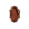 Coach Revel Classic Monogram Print Iconic Pendant Zipper Closure Shell Bag Women Shoulder Bag Brown Yellow Rust CC414-B4NQ4
