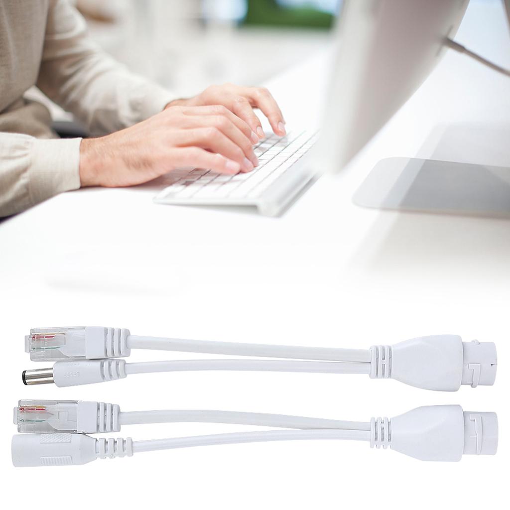 POE-адаптер Кабель Нестандартный Водонепроницаемый Инжектор-сплиттер 12В(белый )