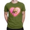 Classic Funny Graphic 100 Cotton Tshirt Cute Monkey Hugging Plush Tees Tops For Unisex