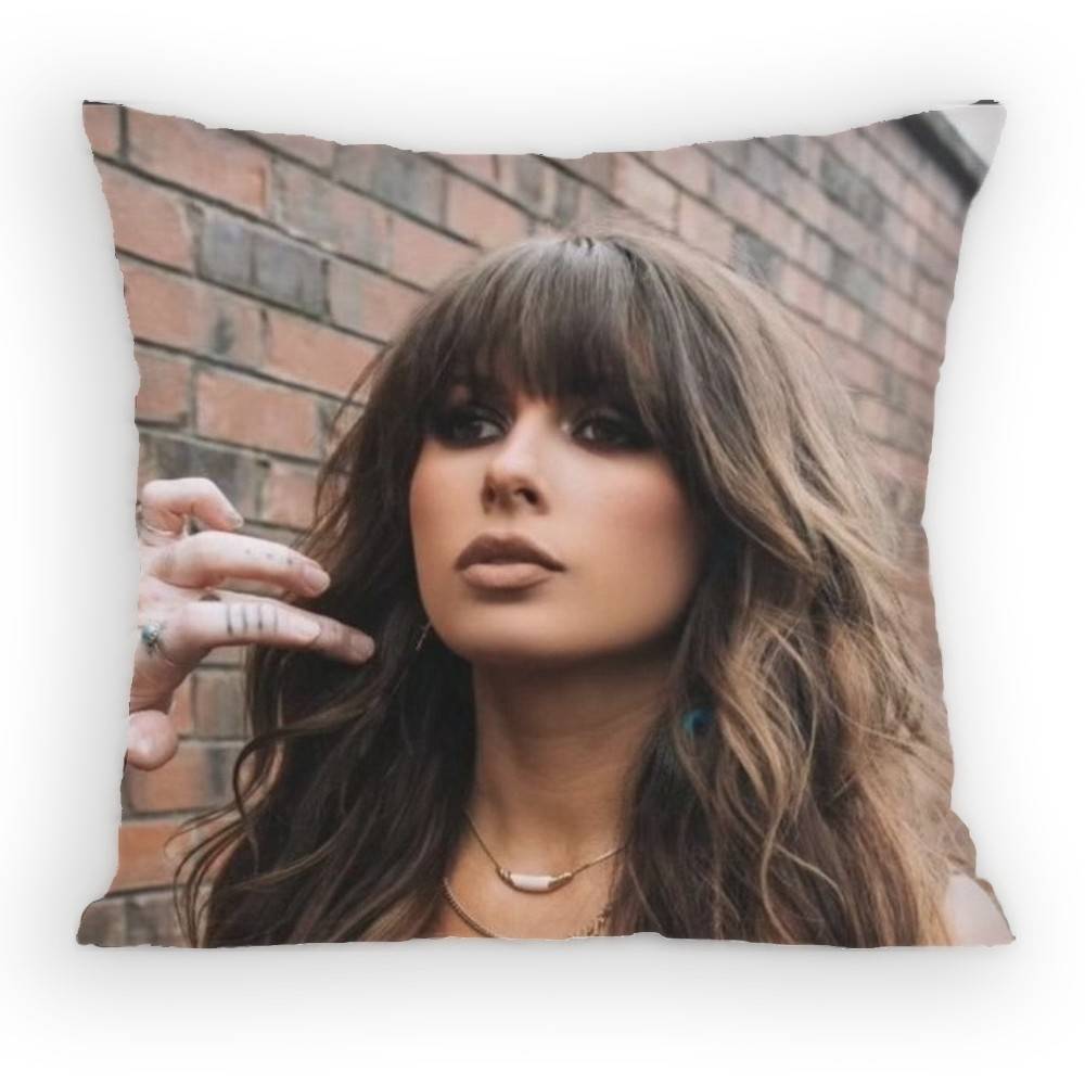 E-Ella L-Langley Singer Pillow Case Anti-Dustmite Pillowcase Invisible Zipper Silky Short Plush Sofa Cushion Cover