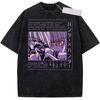 New Anime Hunter X Hunter Printed Tshirt Mens and Womens Washed Tshirt High Quality Vintage Cotton Tshirt Harajuku Top