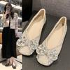 Women Flats 2024 New Water Diamond Rivet Ballet Mary Jane Shoes Sneakers Women Comfortable Ballet Shoes for Women Lolita Shoes