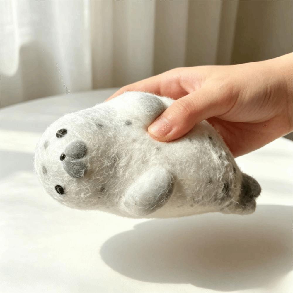 Super Soft Simulation Seal Squishy Toys Slow Rebound Simulation Seal Pinch Toy Home Desk Decor