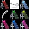 Romantic Colorful Light Water Bath Home Bathroom Sprinkler Shower Head 7Color ShowerHead LED