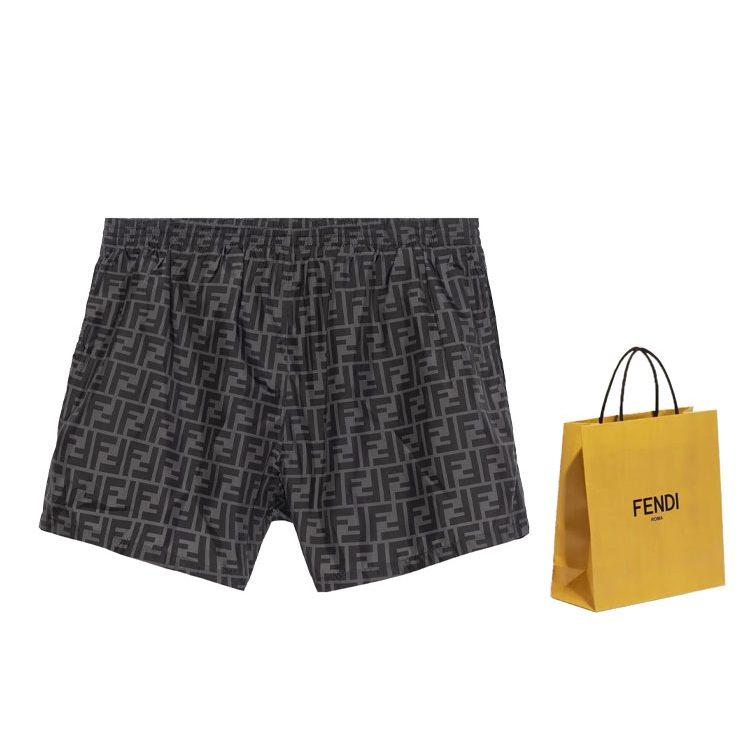 Fendi Мужские плавки Техническая ткань Черный FXB077A79FF0P9B