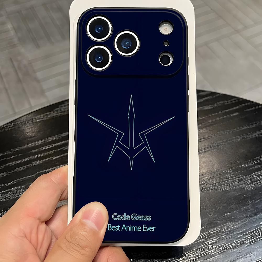 Аниме Логотип Code Geass Чехол для Телефона Для IPhone 17 Pro Max 16 15 14 Pro Max 13 11 X Xs Xr 8 7Plus Силиконовый Чехол