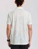 [National style imitation linen texture] Langdeng stand up collar T-shirt men's short sleeved summer new semi open collar lightweight and sweat proof