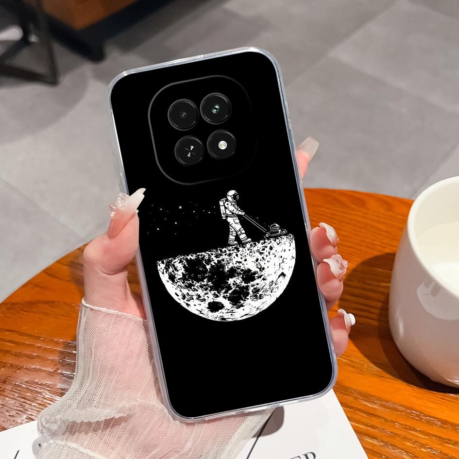 Популярный чехол-астронавт для Oppo A40m V60s Note 60 A3 A60 F27 Realme 12 13 Reno12 F Narzo N61 противоскользящие прозрачные силиконовые чехлы Pretty Girl для OPPO Capa