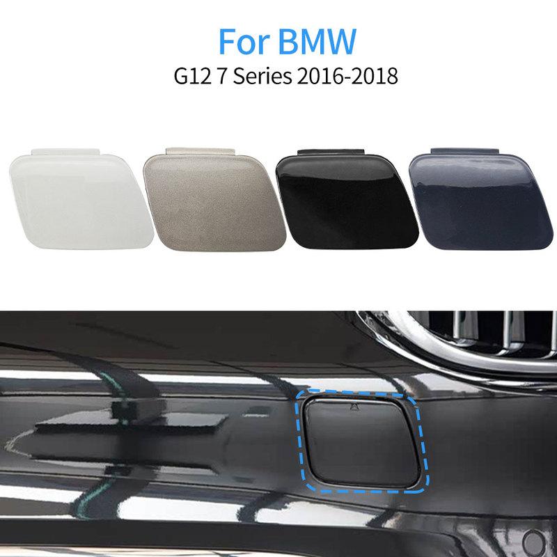 For BMW G11 G12 Car Front Bumper Tow Hook Cover Cap Accessory Black White For BMW 7 Series 730 740 750 2016-2018 51117412466