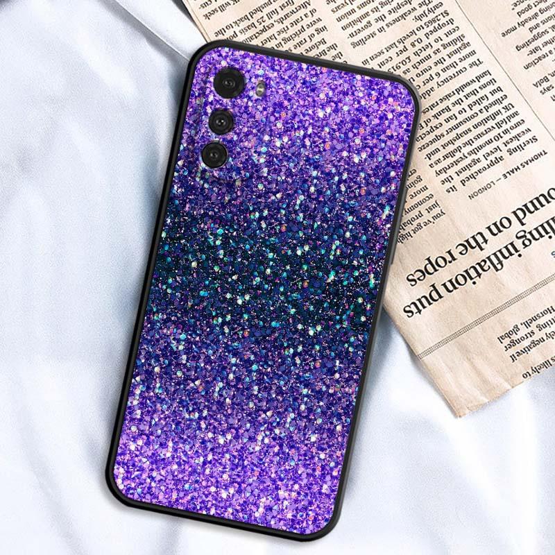 Сияющие креативные узоры Для Motorola G85 Edge 50 G24 G35 G14 G04 40 G72 G34 G G54 G13 G32 5G Черный чехол для телефона
