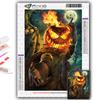 5D Diamond Painting Halloween Scary Pumpkin Head Man DIY Diamond Embroidery Rhinestone Home Decoration