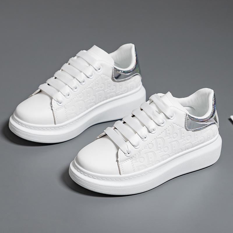 Little White Shoes Women's Spring New Student Casual Women's Shoes Versatile Sports Shoes Thick Baseplate Shoes