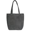 [Xpass] Tote Bag Canvas A4 Canvas Tote Canvas Ladies Men's Plain Color With Zipper Has an Inside Pocket Bg102gry