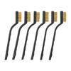 6 Pieces Brass Wire Brush Set for Cleaning Welding Slag and Rust