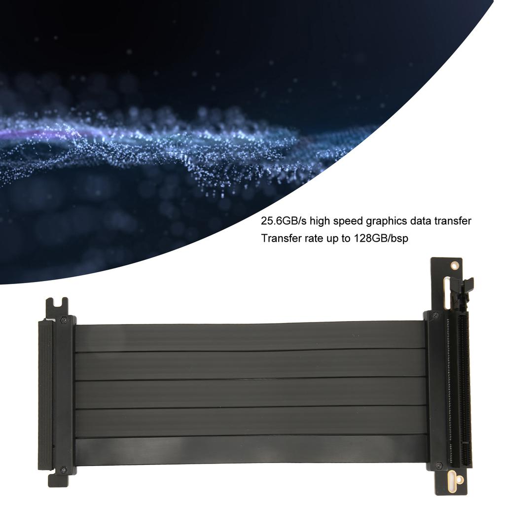 Карта-райзер PCIe PCIE 4.0 X16 Райзер-кабель Высокоскоростной Гибкий Прямоугольный Угол 90 Градусов Порт PCIE Кабель-удлинитель для видеокарты