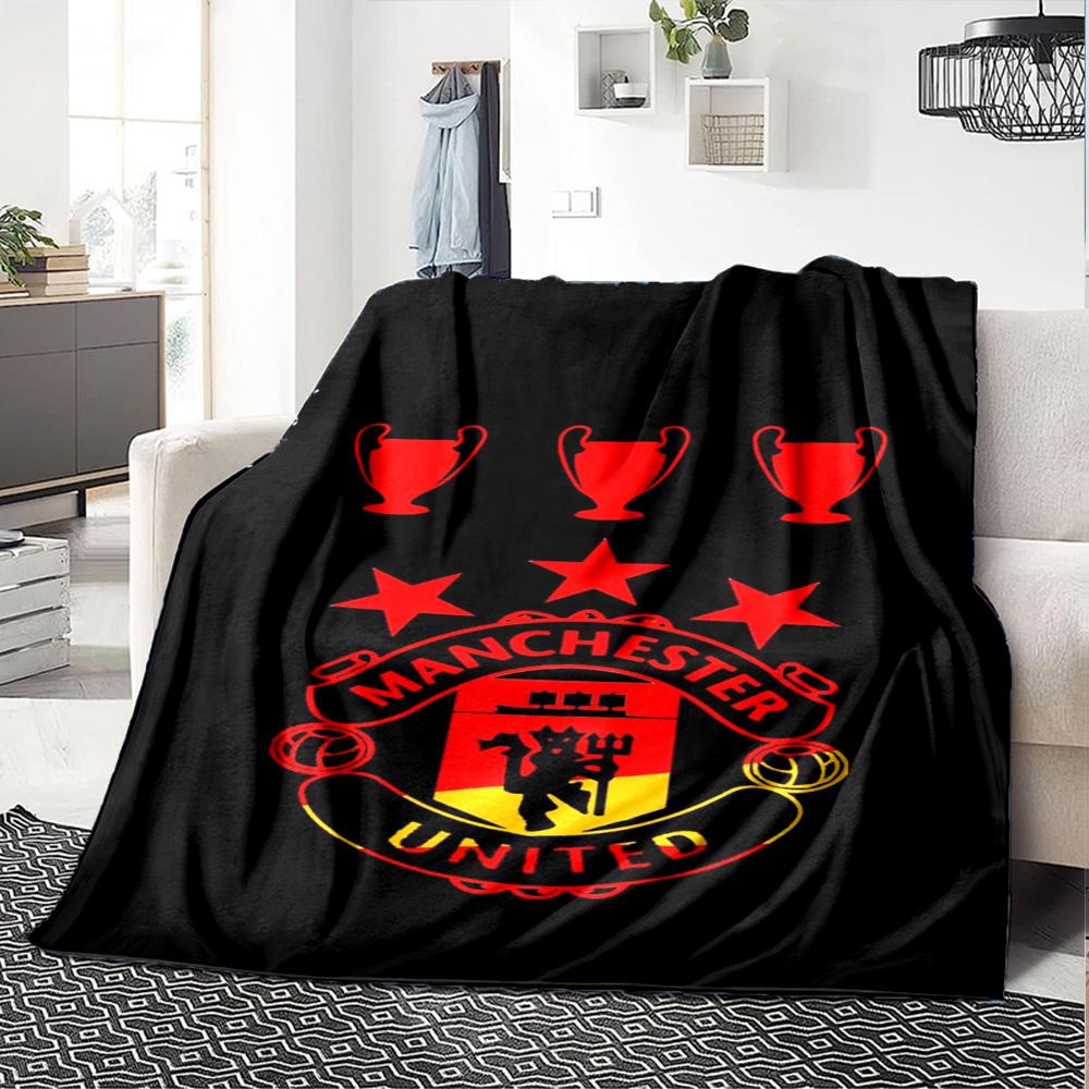Manchester Blanket Soft Warm Cozy Perfect for Office Chair Chair Seaside for All Occasions Playful Design Gift for Travel Home Birthdays