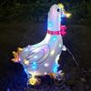 Square Shape Cartoon Animal Balloon With Wheels Luminous Balloon  Birthday Decoration