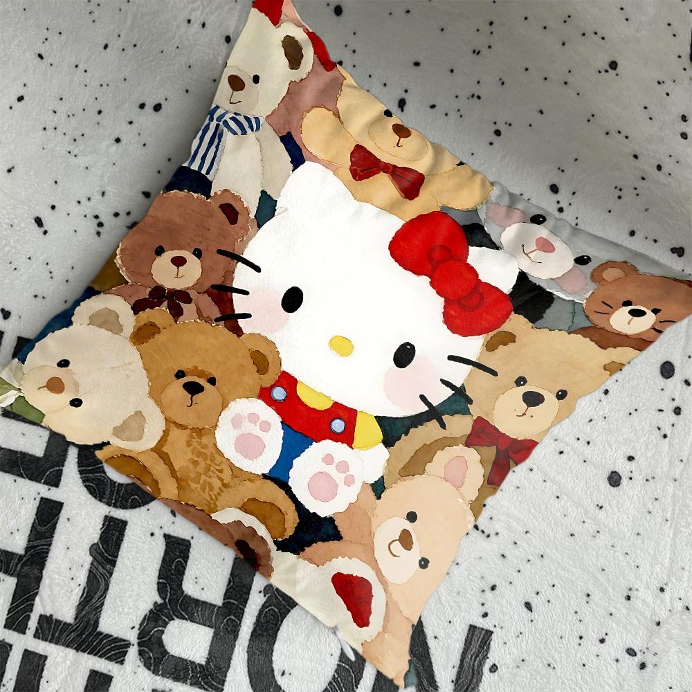Праздничные Кавайные H-Hello Cats Наволочка 40*40 Подушки для Сна Декоративные Домашние Украшения Спальня Декоративные Наволочки