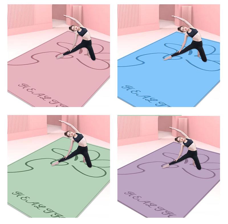 Бесшумный амортизирующий нескользящий коврик для йоги и танцев: Удлиненные и расширенные для мужчин и женщин, идеально подходят для фитнеса, прыжков и аэробики
