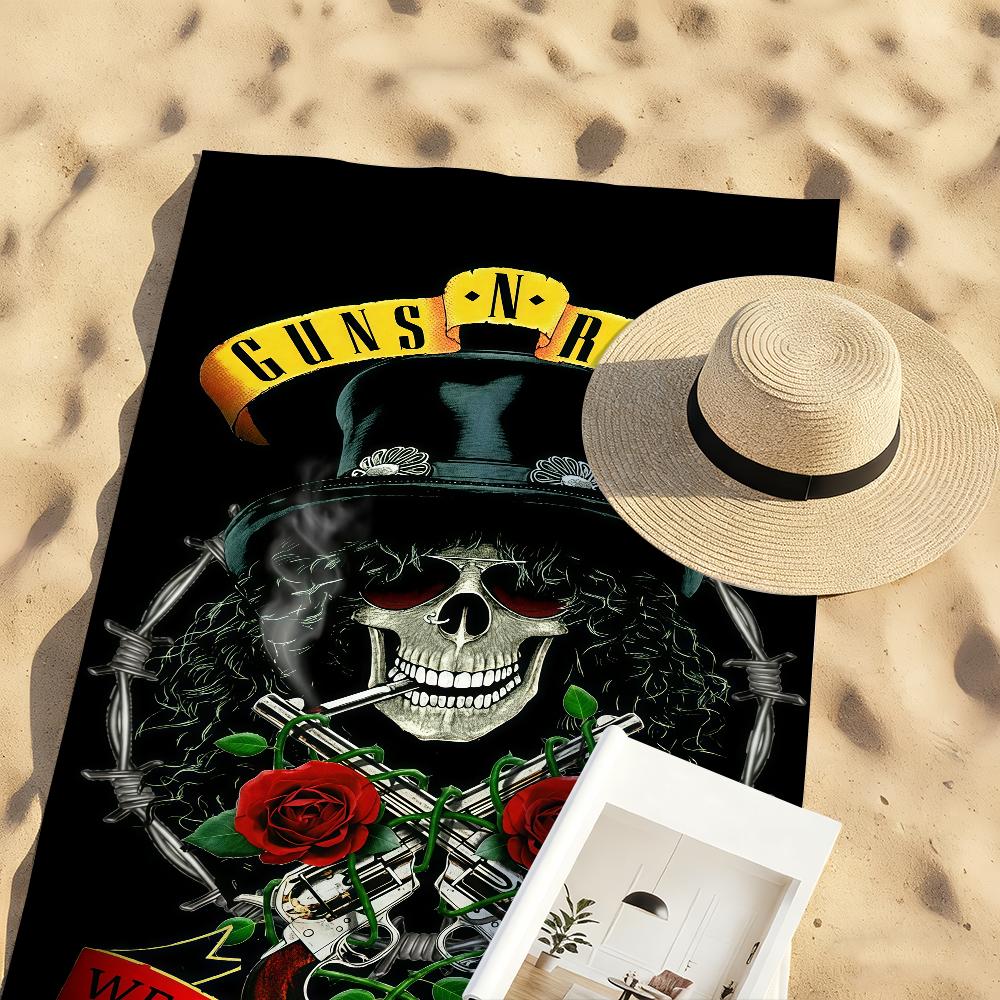 Полотенце Bnad G-Guns N R-Roses-S Спортивное Быстросохнущее Туристическое Снаряжение для Кемпинга Песозащитное Мягкое Легкое Большое Пляжное Полотенце