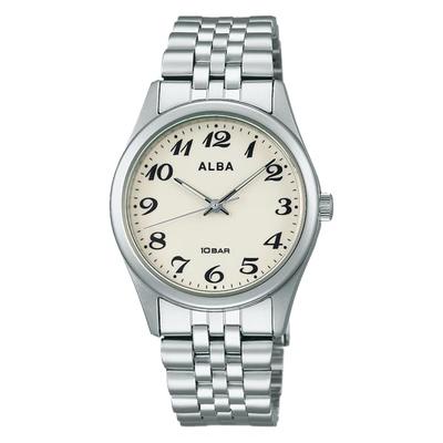 Часы Seiko Watch Alba, кварцевые, из нержавеющей стали, водонепроницаемые, для повседневной жизни, аналоговые, SEIKO ALBA, мужские (10 АТМ) (Серебряный (АЕФК425))