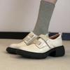 2025 Новые женские туфли на каблуке Лоферы Бренд Массивные Мэри Джейн Элегантные 2025 Зимние кожаные туфли-лодочки Zapatillas