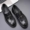 Весна новая мужская формальная одежда дышащие нескользящие мужские туфли кожаные туфли-лоферы на платформе мужские деловые повседневные кожаные туфли