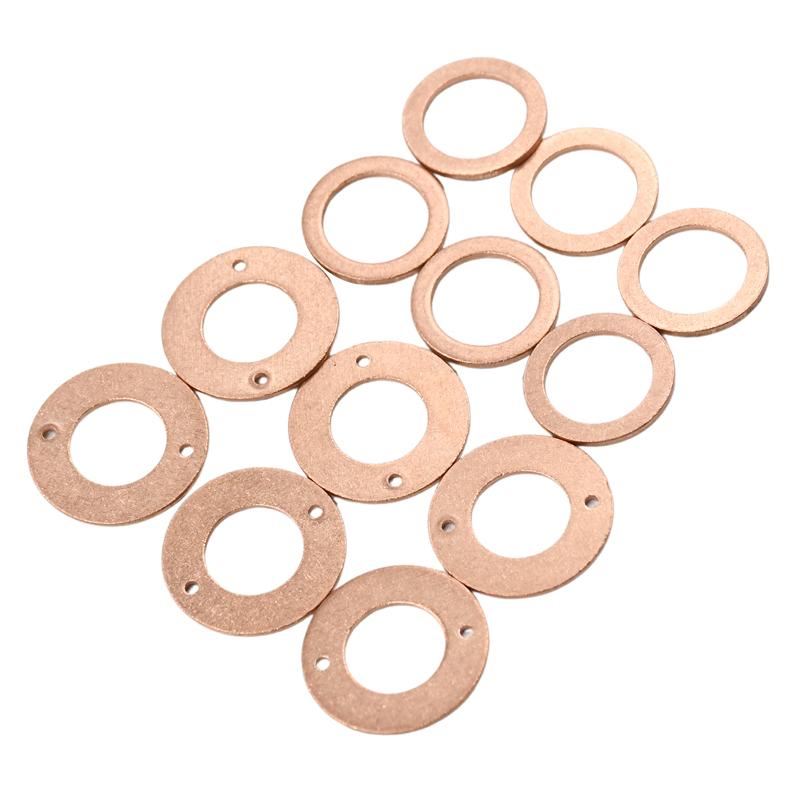 2 Set 3 Cylinder Injector Seal Kit Compatible with Kubota D750 D850 D950 Engine Valves 6 Engine Stroke 70mm Copper Washers