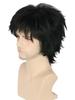Cosplay Full Wig for Men and Short with Everyday Cultural School Wig with Net Wig, Boys, Bangs, Straight, Unisex, Cosplay, Costume, Photography,