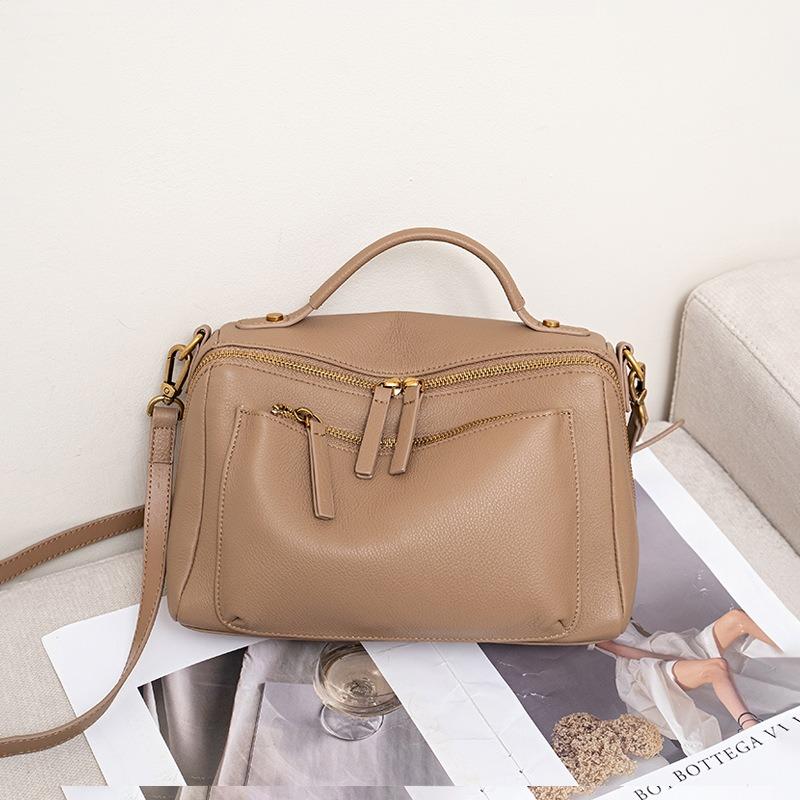 Женская сумка из натуральной кожи первого слоя, модная универсальная сумка из высококачественной фактурной кожи