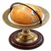 Античная латунь 30,48 см глобус карта мира морской настольный декор астролябия армиллярная сфера