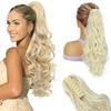 Synthetic Long Wavy Curly Ponytail Wig Extensions Claw Ponytail Wig For Women Daily Cosplay Party Wear