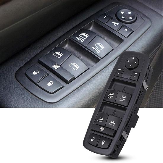 Power Window Switch Main Control Button Compatible With 2016-2018 Ram 1500 2500 3500, 11-19 Dodge Charger, 11-12 Dodge Journey, 11-20 Chrysler 300,