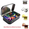 Small Empty Metal Tin Flip Storage Box Case Organizer For Money Coin Candy Key-40