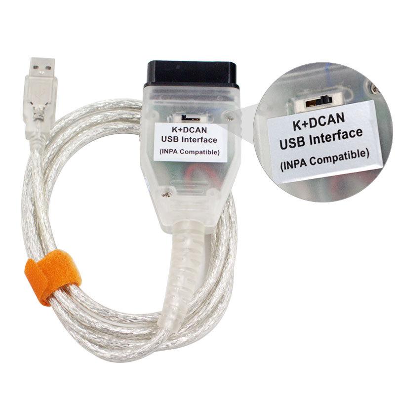 Интерфейс USB OBD2 для BMW - INPA/Ediabas - K+DCAN позволяет проводить полную диагностику BMW с 1998 по 2008 год. (все функции как в интерфейсе OMNITEC)