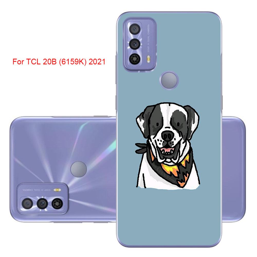 Чехол для телефона TCL 20B (6159К) 2021 6,52-дюймовый мягкий чехол из ТПУ, цветная роскошная популярная печать, мобильные модные сумки